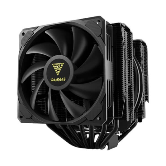 GAMDIAS BOREAS P1-720 Dual Tower CPU Air Cooler (Black, Dual Chamber)