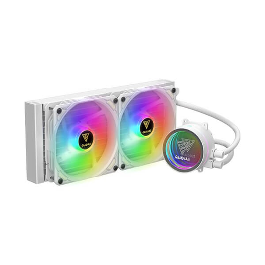 GAMDIAS CHIONE M3-240 Lite ARGB 240mm CPU Liquid Cooler (White)
