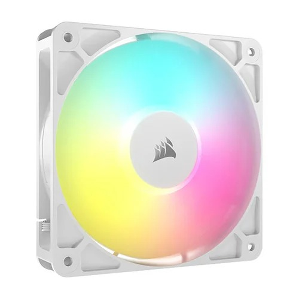 Corsair Fan RS120 ARGB White, 120mm ARGB Fan, Single Pack