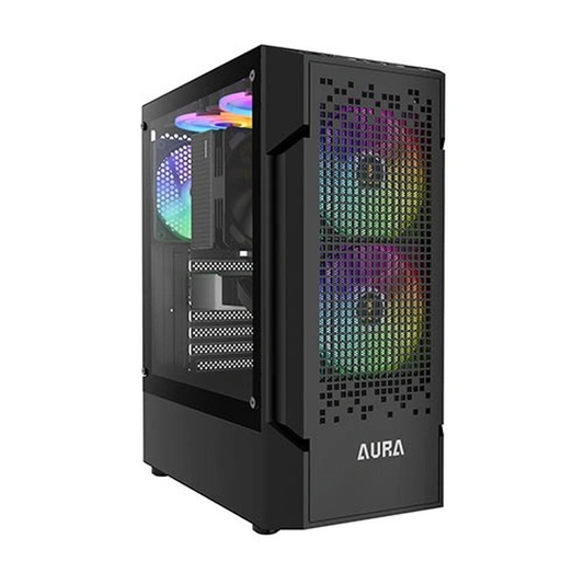 GAMDIAS AURA GC7 ARGB ATX Mid Tower Gaming Case (Black)