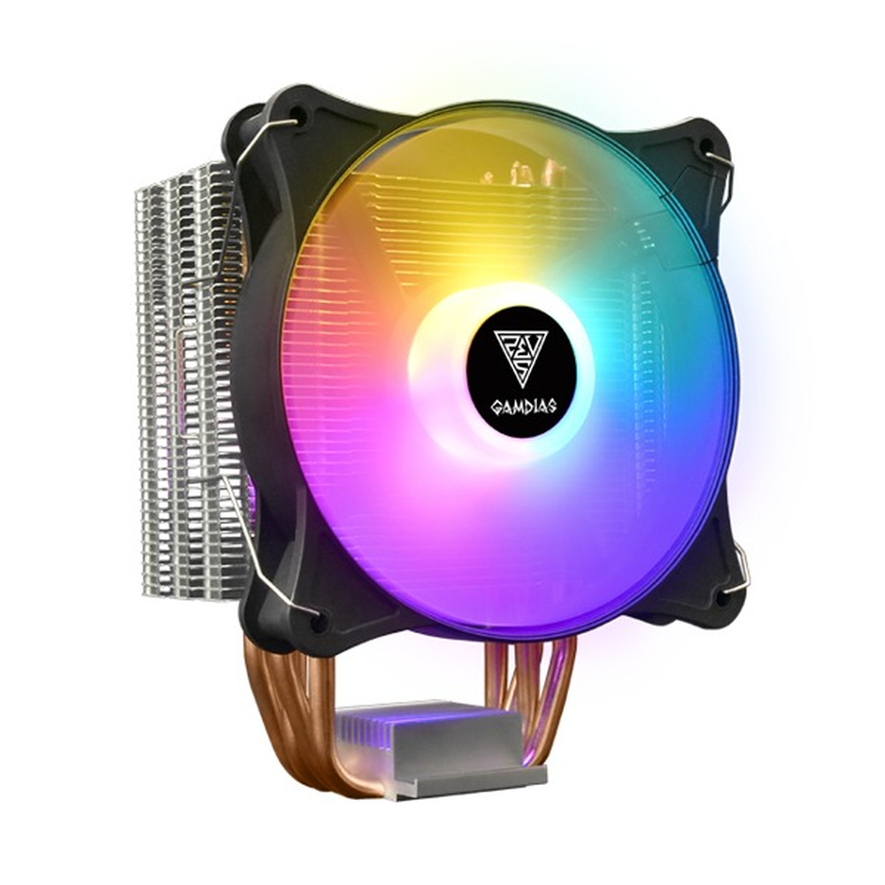 GAMDIAS BOREAS E1-410 Lite FRGB 120mm CPU Air Cooler (Black)
