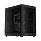 GAMDIAS NESO P1 B E-ATX Full-Tower PC Case (Black, Dual-Chamber, Trapezoid, Panoramic Glass)