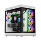 GAMDIAS NESO P1 W E-ATX Full-Tower PC Case (White, Dual-Chamber, Trapezoid, Panoramic Glass)