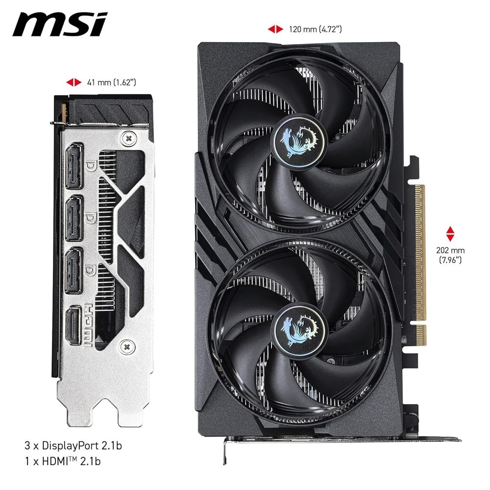 MSI GeForce RTX 5050 8G GAMING OC Graphics Card