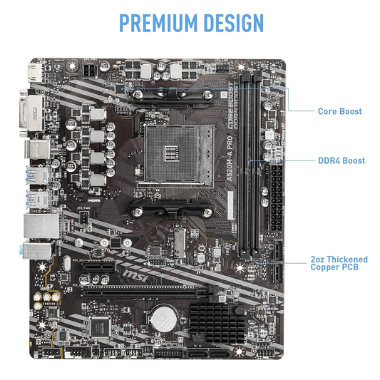 MSI A520M-A PRO Motherboard
