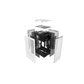 HYTE Revolt 3 Premium ITX Small Form Factor Case (White, Case Only)