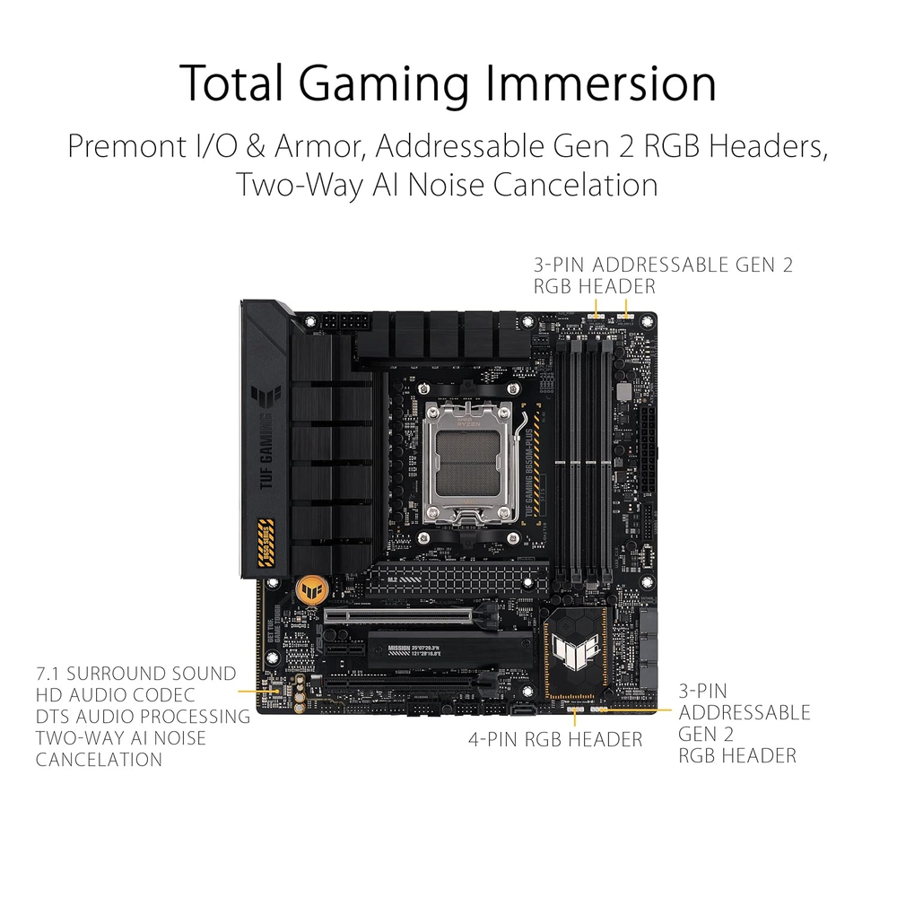 ASUS TUF GAMING B650M-PLUS mATX Motherboard