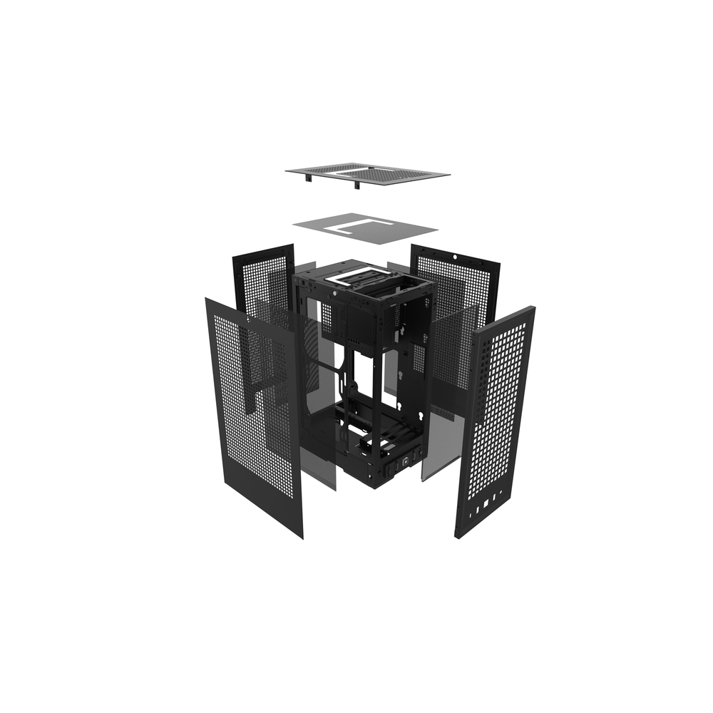 HYTE Revolt 3 Premium ITX Small Form Factor Case (Black, Case Only)