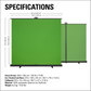 Elgato Green Screen XL – Extra-Wide 200×182cm Collapsible Chroma Key Panel