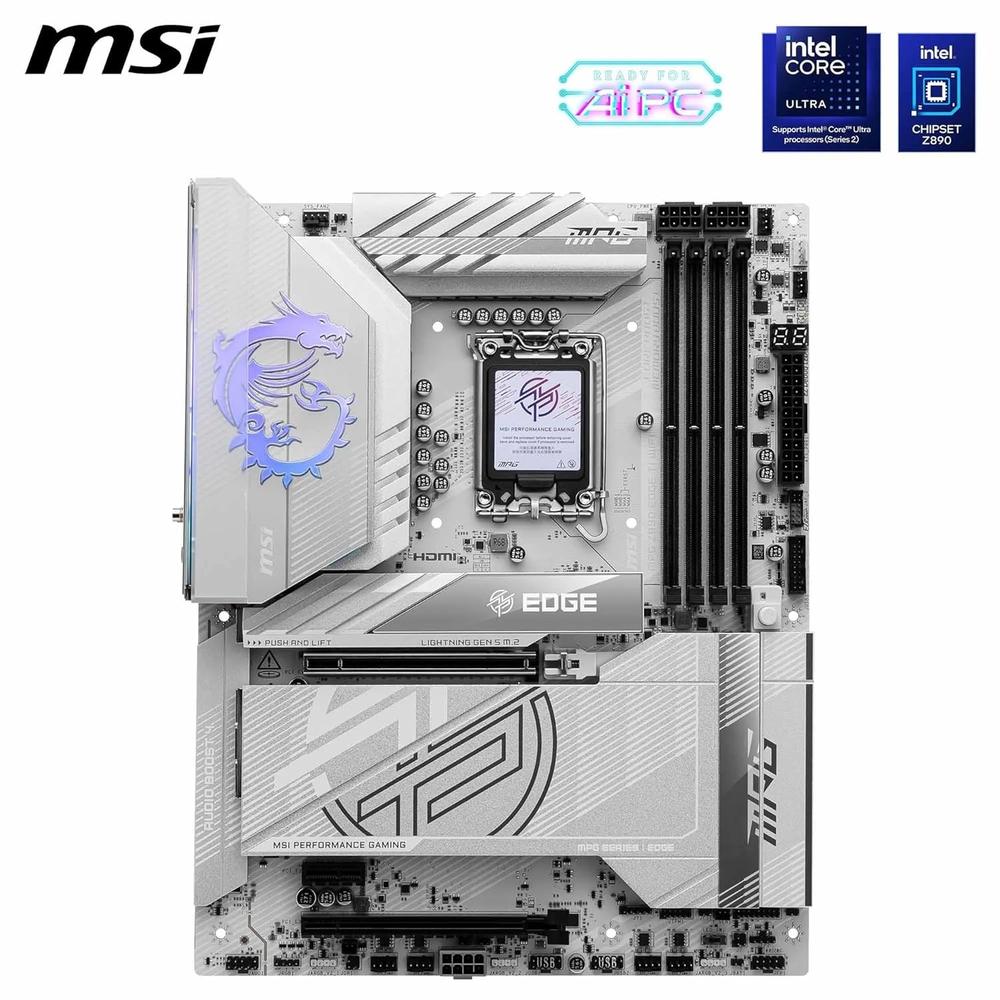 MSI MPG Z890 EDGE TI WIFI Motherboard (White)