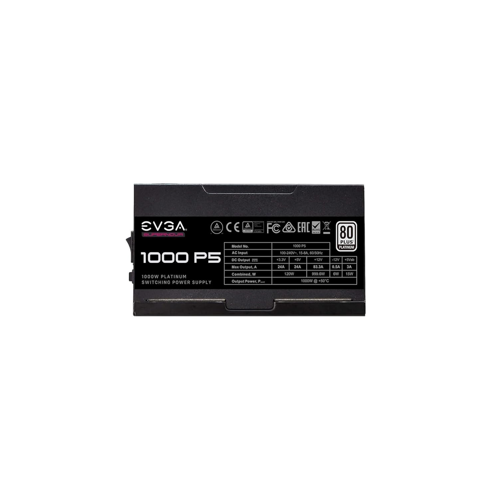 EVGA SuperNOVA 1000 P5 1000W 80+ Platinum Fully Modular ATX 3.1 Power Supply