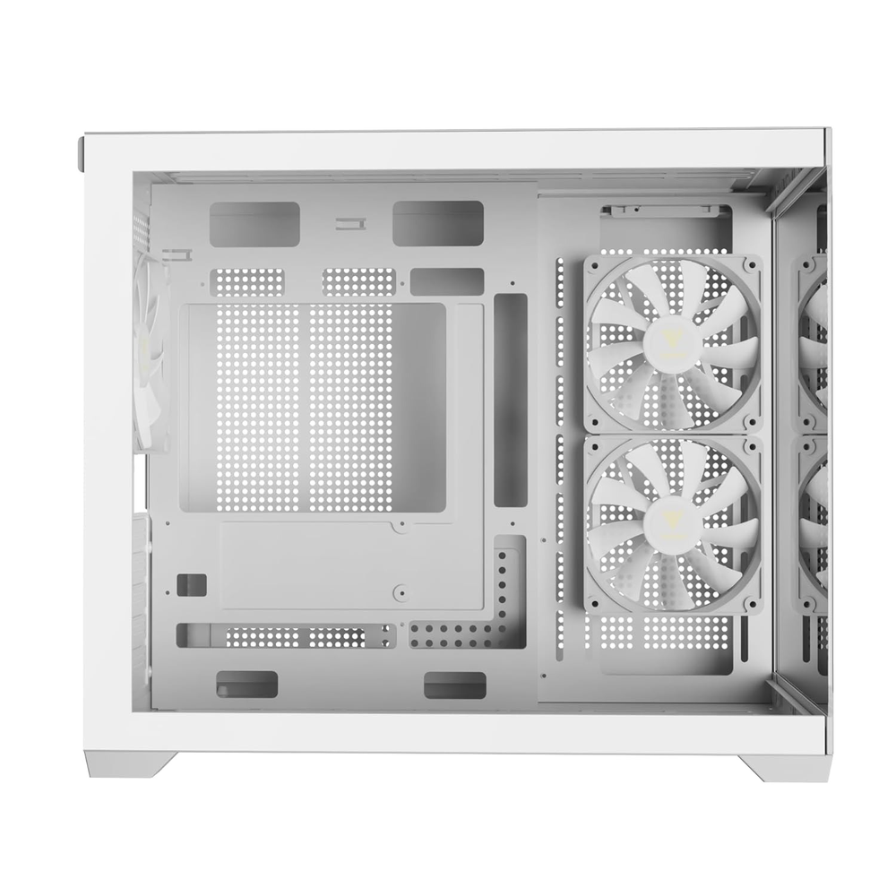 GAMDIAS AURA GC10M V2 WH ARGB Micro-Tower Gaming Case (White)
