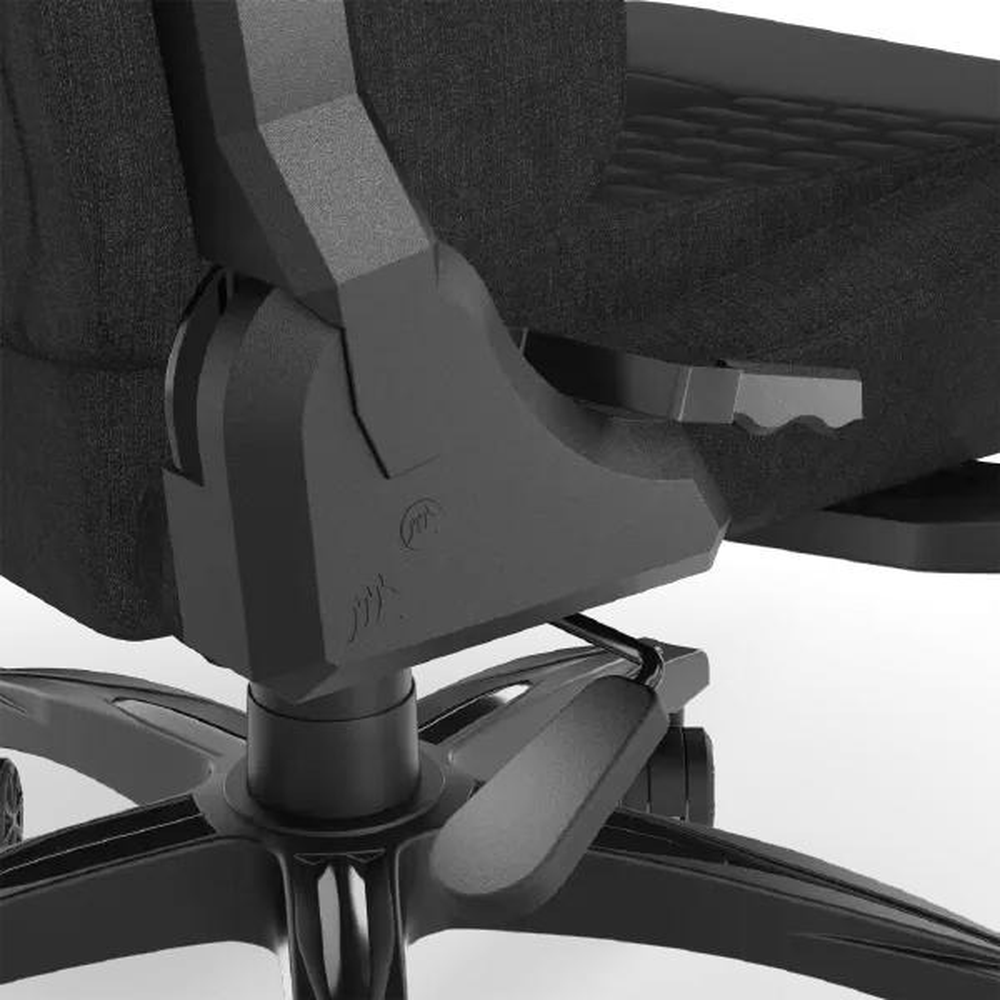 CORSAIR TC100 RELAXED - Fabric Gaming Chair, Black/Black