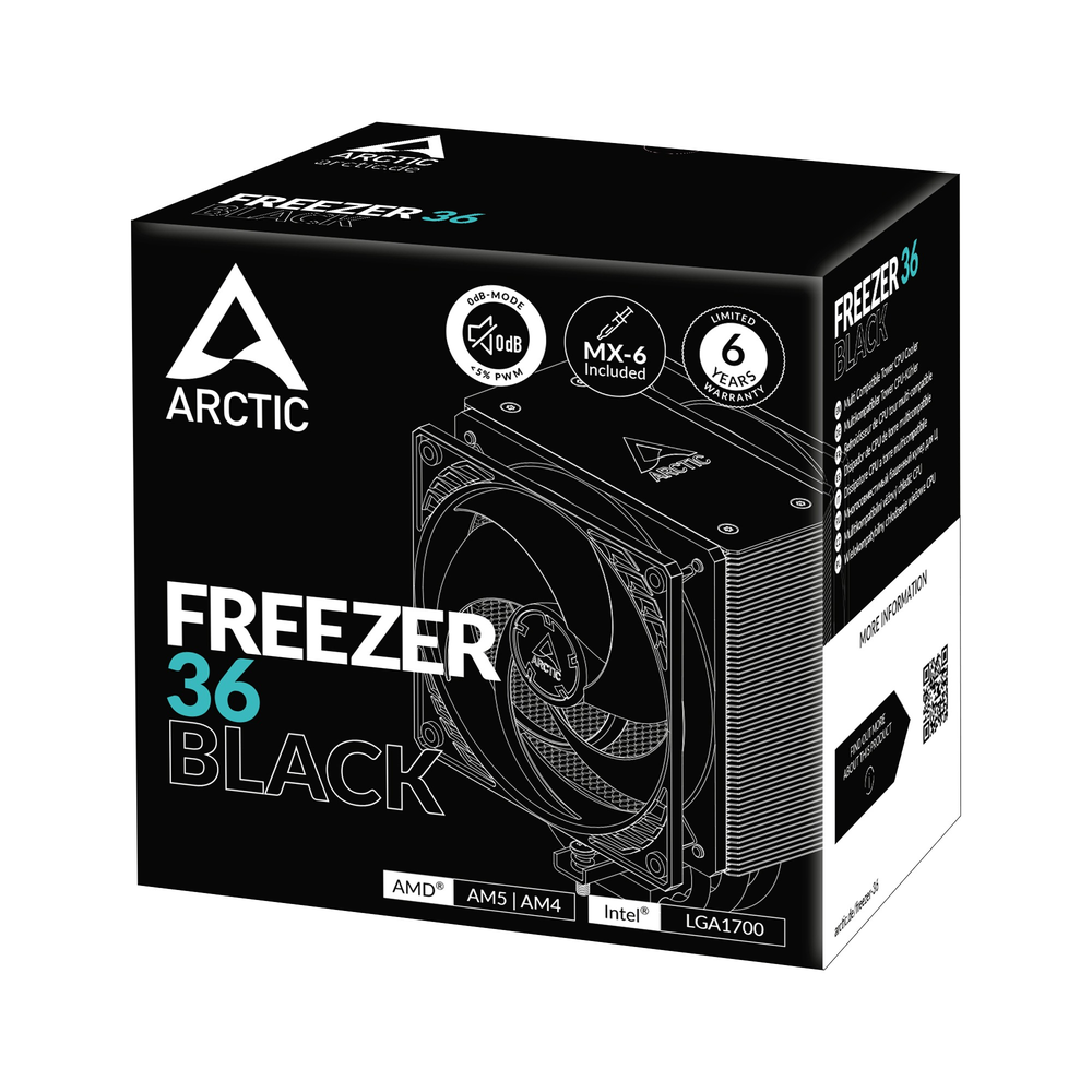 ARCTIC Freezer 36 Tower CPU Air Cooler (Black)