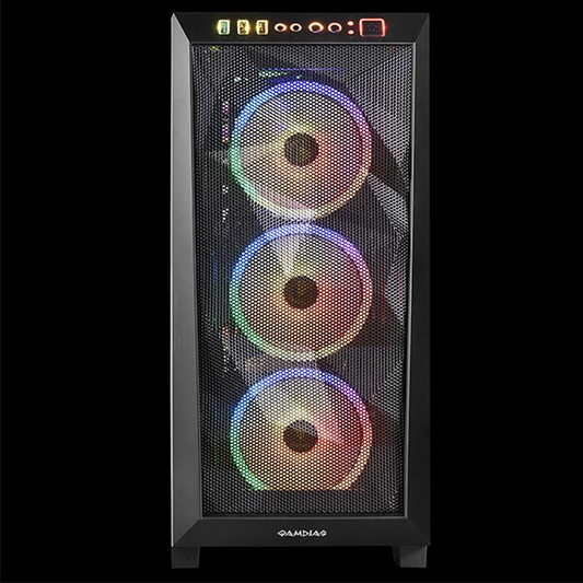 GAMDIAS Athena M1 Elite ARGB Mid Tower Gaming Case (Black)