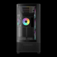 GAMDIAS ATLAS P2 CG ARGB ATX Mid Tower Gaming Case (Black, 270° Curved Glass, Built-in Monitor, 4x120mm ARGB Fans,
