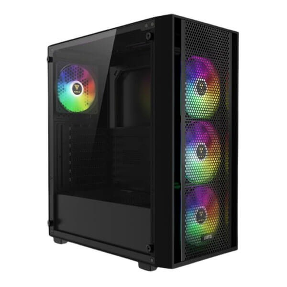 GAMDIAS AURA GC2 Elite V2 ARGB ATX Mid Tower Gaming Case (Black)