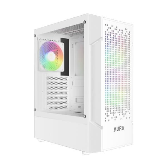 GAMDIAS AURA GC7 WH ARGB ATX Mid Tower Gaming Case (White)