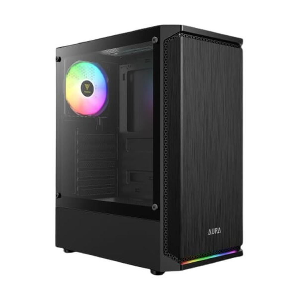 GAMDIAaS AURA GC8 ARGB ATX Mid Tower Gaming Case (Black)
