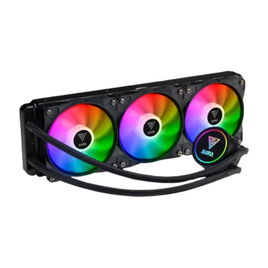 GAMDIAS AURA GL360 RGB CPU Liquid Cooler (Black)