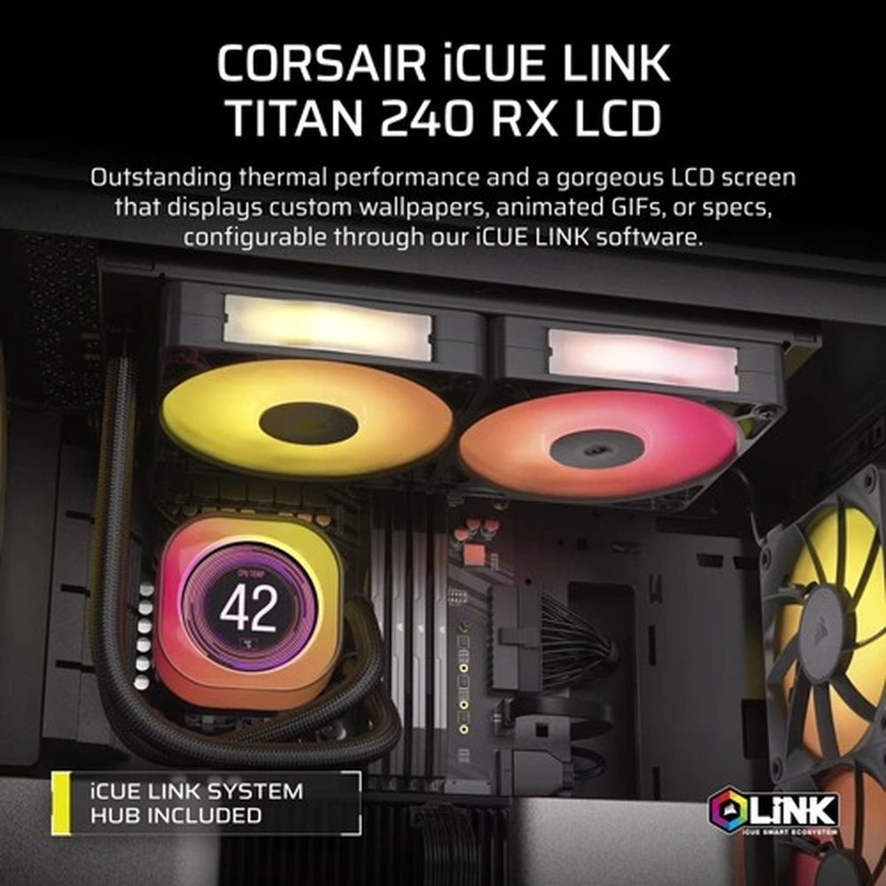 iCUE LINK TITAN 240 RX LCD
