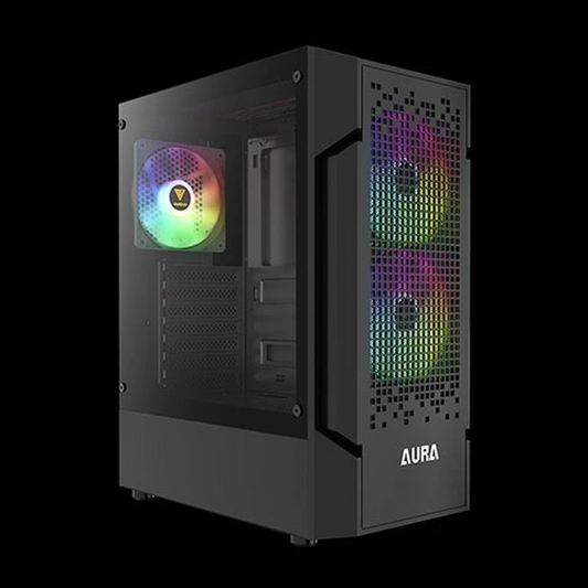 GAMDIAS AURA GC7 ARGB ATX Mid Tower Gaming Case (Black)