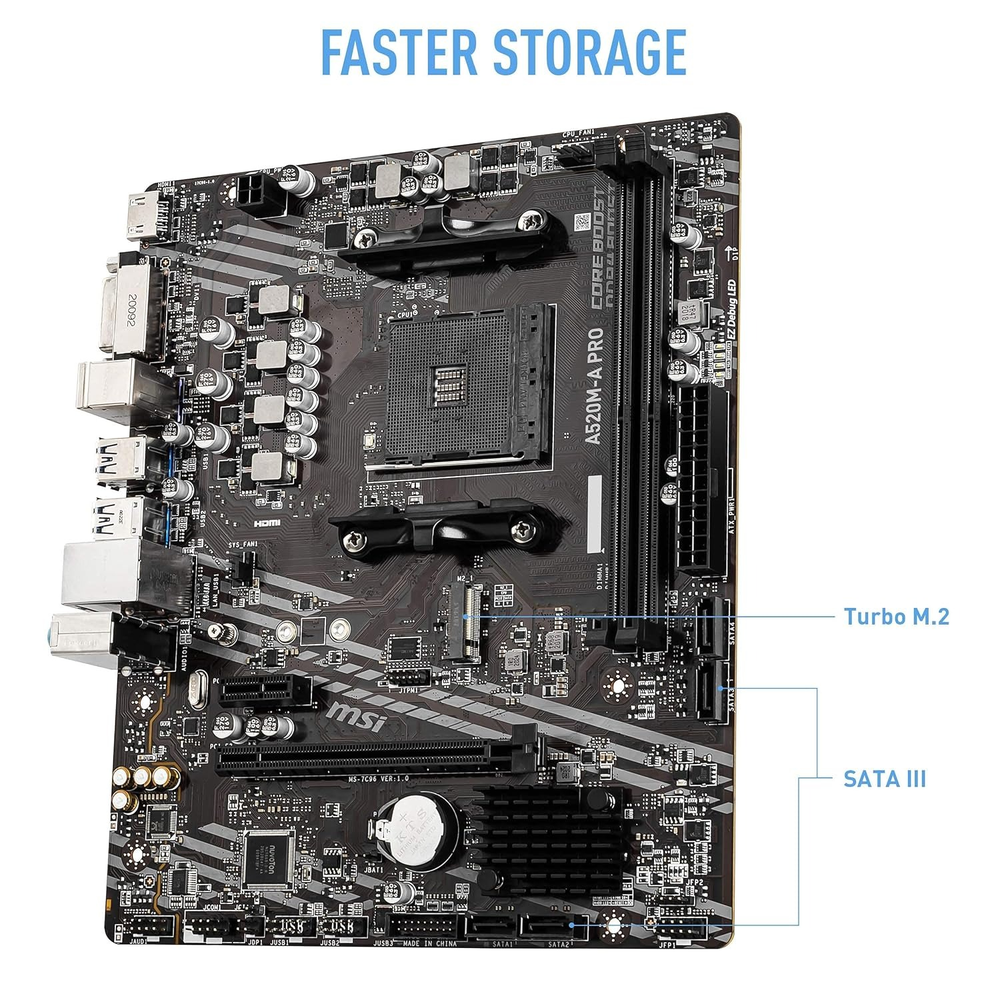 MSI A520M-A PRO Motherboard