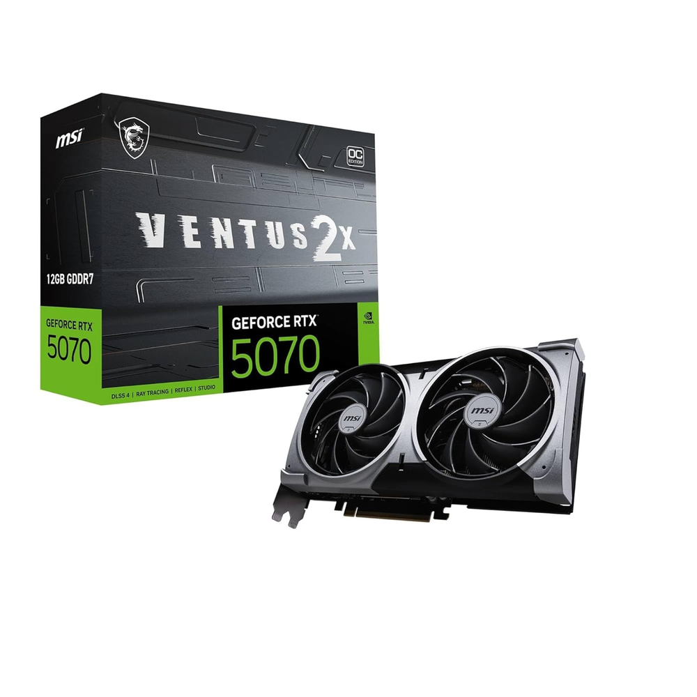 MSI GeForce RTX 5070 12G VENTUS 2X OC Graphics Card