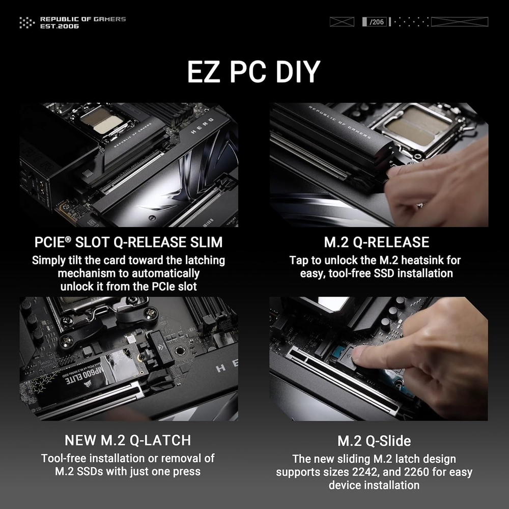 ASUS ROG CROSSHAIR X870E HERO ATX Motherboard