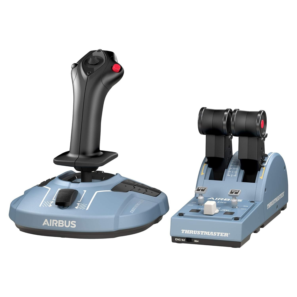 Thrustmaster TCA Officer Pack Airbus Edition — Flight Joystick Bundle