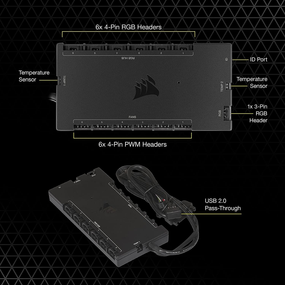 CORSAIR iCUE COMMANDER CORE XT Smart RGB Lighting and Fan Speed Controller