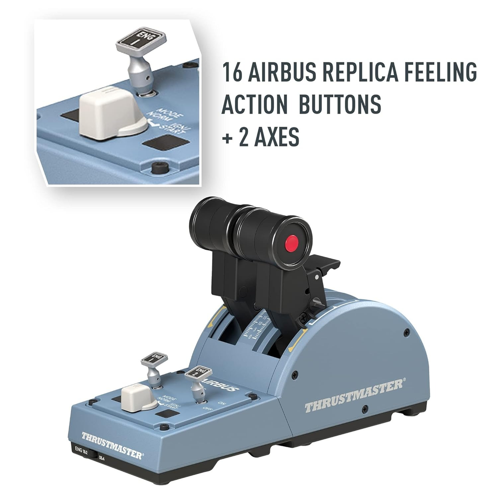 Thrustmaster TCA Quadrant Airbus Edition — Dual Throttle Controller