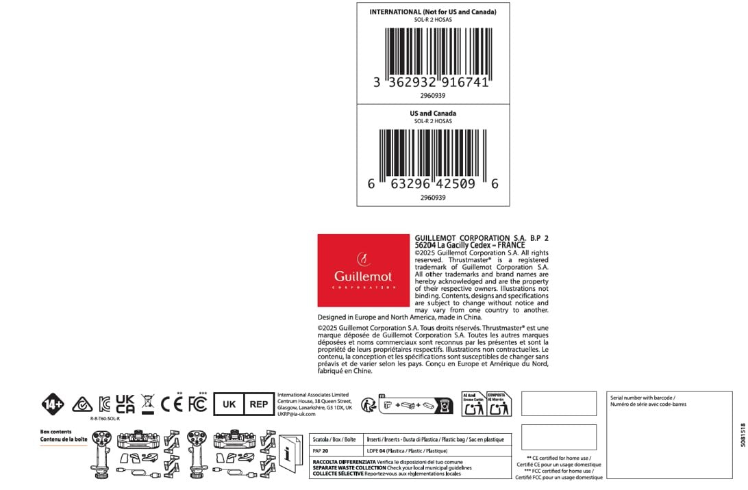 Thrustmaster Sol-R 2 HOSAS — Dual Flightstick System