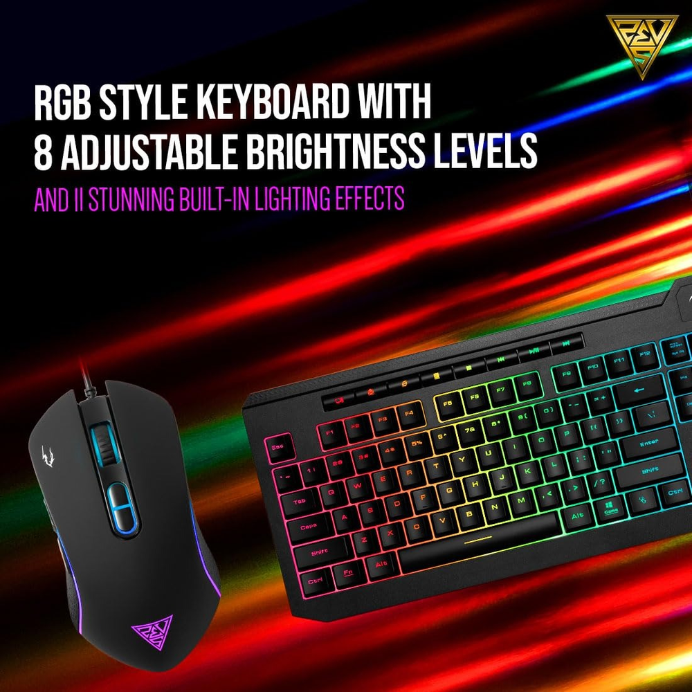 GAMDIAS ARES P2 Lite 2-in-1 RGB Gaming Keyboard & Mouse Combo
