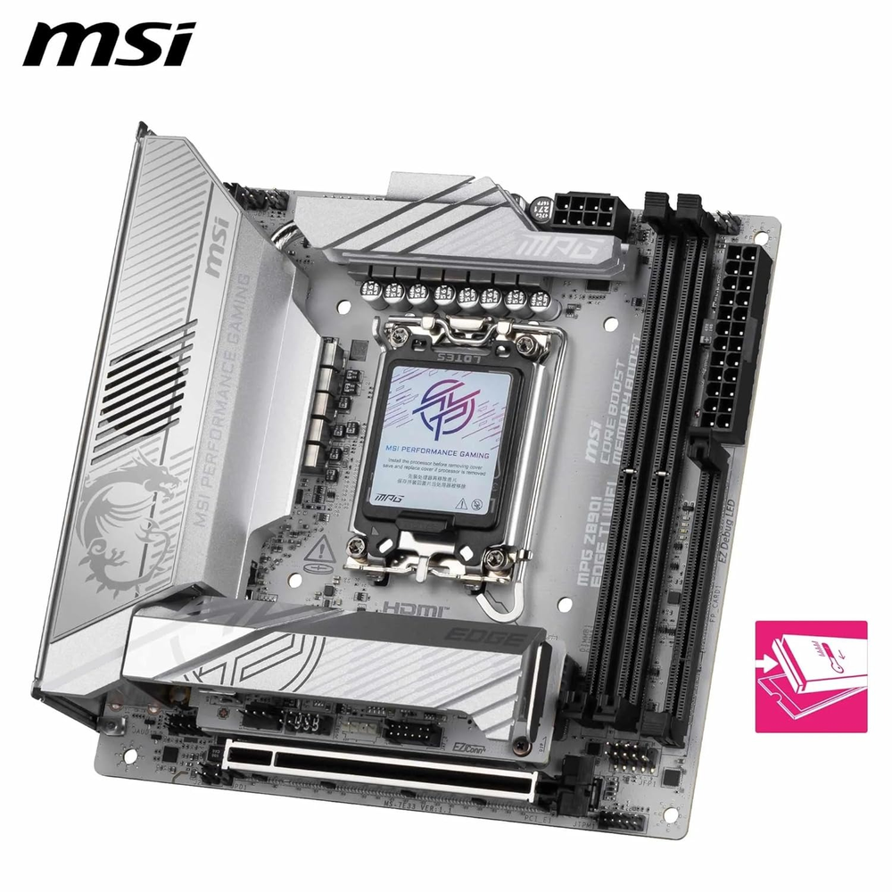 MSI MPG Z890I EDGE TI WIFI Motherboard (White)