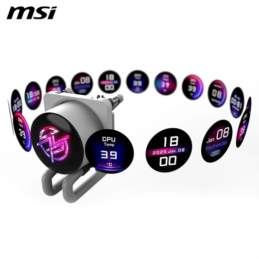 MSI MPG CORELIQUID P13 360 WHITE ARGB LCD AIO Liquid CPU Cooler