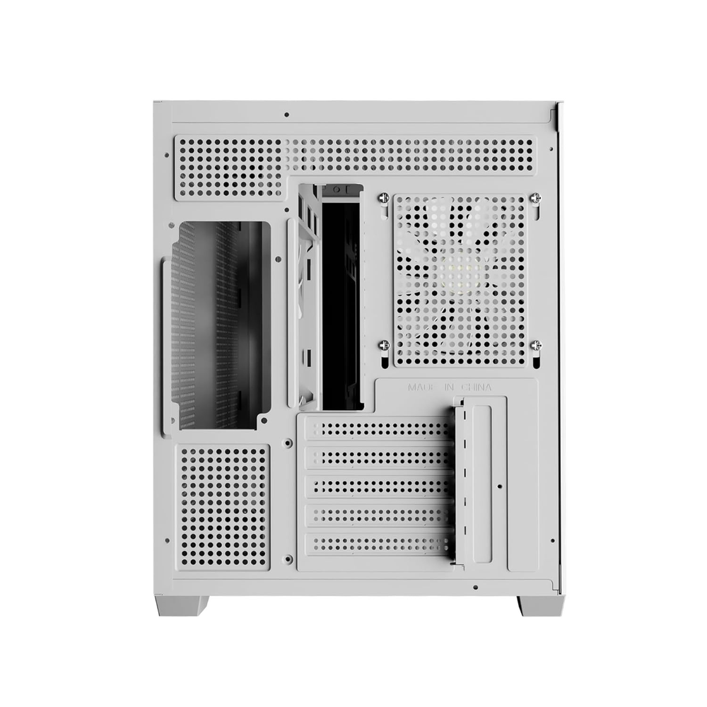 GAMDIAS AURA GC10M V2 WH ARGB Micro-Tower Gaming Case (White)