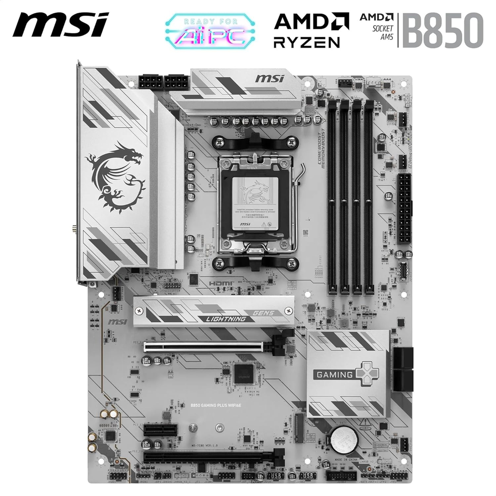 MSI B850 GAMING PLUS WIFI6E Motherboard