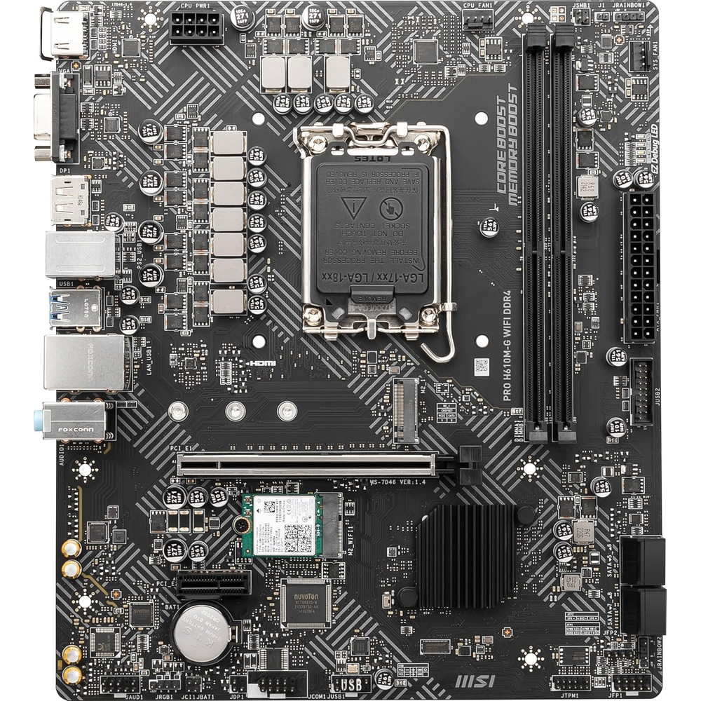 MSI PRO H610M-G WIFI DDR4 Motherboard