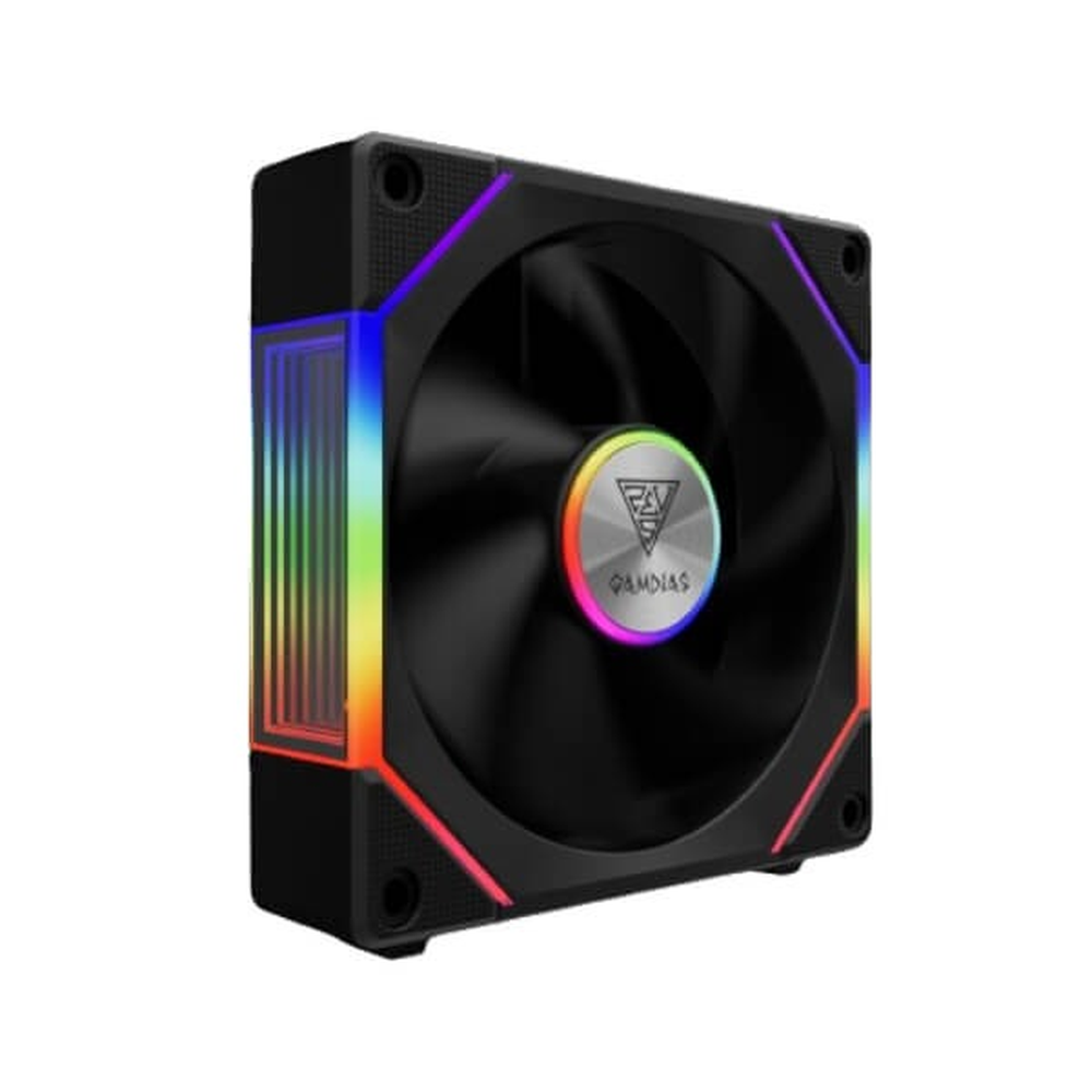 GAMDIAS Aeolus P2-1203 120mm ARGB PWM Case Fan (Triple Pack)