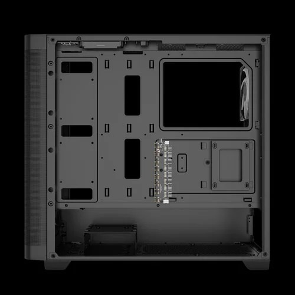 GAMDIAS ATHENA M3 ARGB E-ATX Mid Tower Gaming Case (Black, Mesh Front, 4 ARGB Fans)