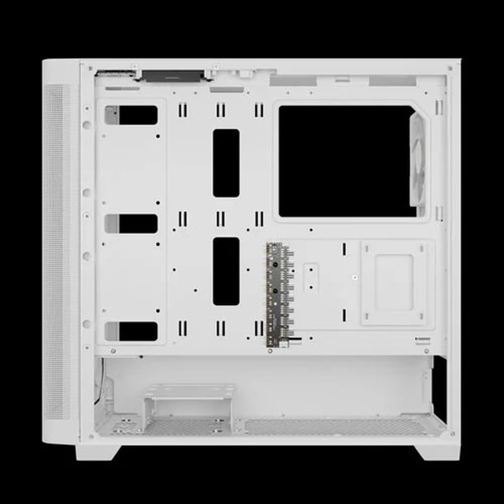 GAMDIAS ATHENA M3 WH ARGB E-ATX Mid Tower Gaming Case (White, Mesh Front, 4 ARGB Fans)