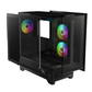 GAMDIAS ATLAS M1 ATX Mid Tower ARGB Gaming Case (Black, Built-in Display, 3x120mm ARGB Fans, Tempered Glass)
