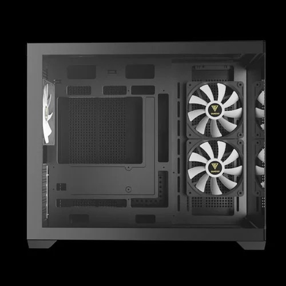 GAMDIAS AURA GC10M V2 ARGB M-ATX Mini Tower Gaming Case (Black)