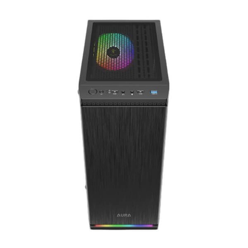 GAMDIAaS AURA GC8 ARGB ATX Mid Tower Gaming Case (Black)