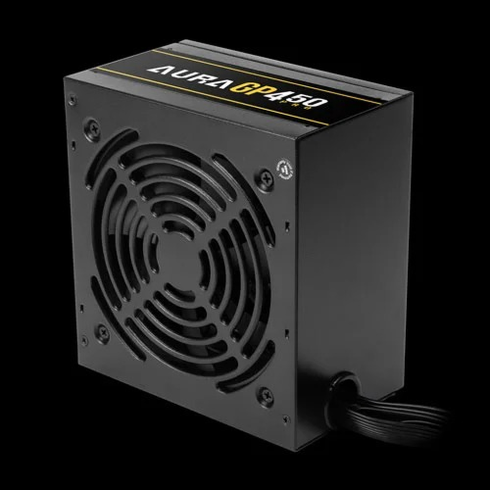 GAMDIAS AURA GP450 PRO 450W 80+ White Non-Modular ATX Power Supply (120mm Hydraulic Fan, Flat Cables)