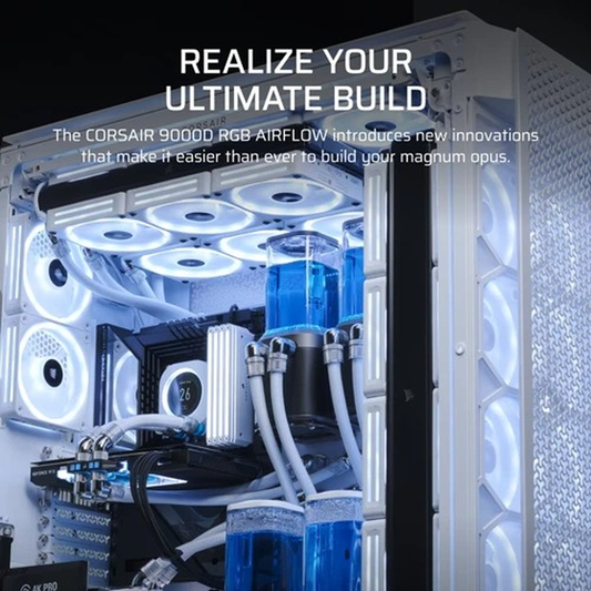 9000D iCUE LINK AIRFLOW Super-Tower - White