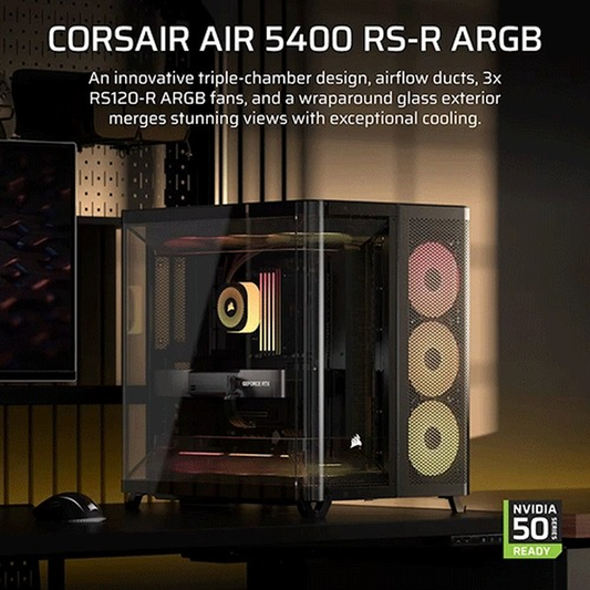 Corsair Chassis Air 5400 RS-R ARGB TG Mid-Tower - White