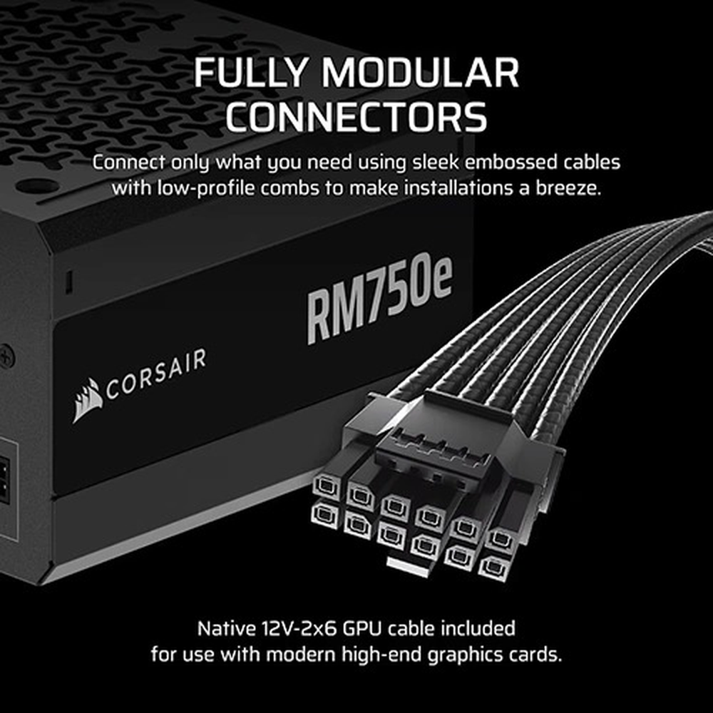 Corsair PSU. RMe Series RM750e Fully Modular Low-Noise ATX Power Supply