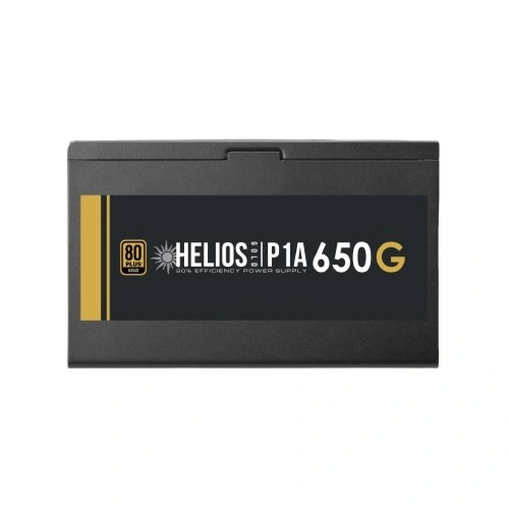 GAMDIAS HELIOS P1A-650G 650W 80+ Gold Non-Modular ATX Power Supply (120mm Hydraulic Fan, 2x PCIe, Flat Cables)